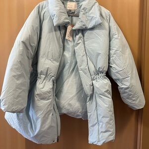 🖤 A New Day Sonata Blue Recycled Puffer Jacket XXL